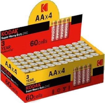 Kodak AA Pil Super Heavy Duty Çinko Karbon Kalem Pil 60 adet