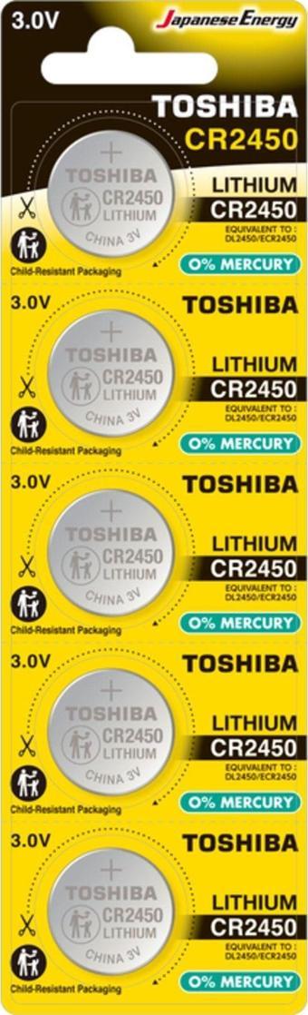Ozfat TOSHIBA CR 2450 LITHIUM 5Lİ PİL (0)
