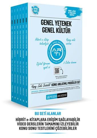 2025 KPSS Genel Yetenek Genel Kültür Lisans Konu Anlatımlı Modüler Set - (6 Kitap) - Pegem Akademi Yayıncılık