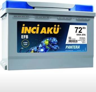 İNCİ AKÜ 12v 72ah 680 En Start Stop Efb Pantera