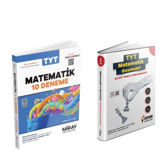 Miray Yayınları Matematik 10 Deneme & Aydın Yayınları Tyt Matematik Geometri Beceri Temelli Soru Ban - Miray Yayınları