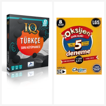 Paraf 8. Sınıf Iq Türkçe Soru Kütüphanesi & Oksijen Yayınları 8. Sınıf Lgs 5 Deneme - Paraf Yayınları
