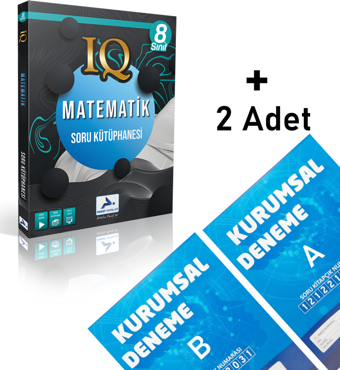 Paraf 8.sınıf Iq Matematik Soru Kütüphanesi 2 Adet Kurumsal Deneme - Paraf Yayınları