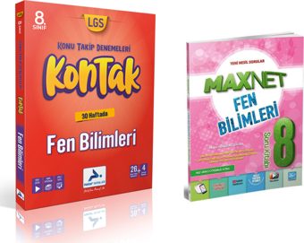 Paraf Yayınları 8.sınıf Kontak Fen Bil. Deneme &  8.sınıf Fen Bil. Soru Kitabı - Paraf Yayınları