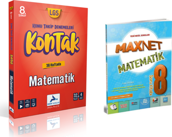 Paraf Yayınları 8.sınıf Kontak Matematik Deneme &  8.sınıf Matematik Soru Kitabı - Paraf Yayınları