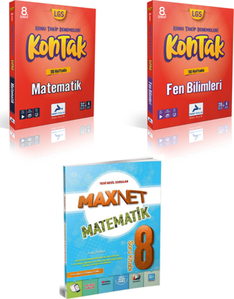 Paraf Yayınları 8.sınıf Kontak Matematik Fen Bil. Deneme &  8.sınıf Matematik Soru Kitabı - Paraf Yayınları