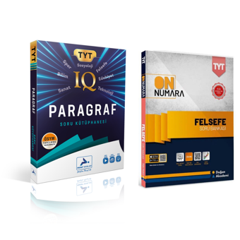Paraf Yayınları Iq Tyt Paragraf Soru Kütüphanesi & Doğan Akademi Tyt On Numara Felsefe Soru Bankası - Paraf Yayınları