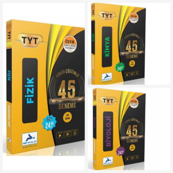 Paraf Yayınları Tyt Fizik-kimya-biyoloji 45 Deneme - Paraf Yayınları