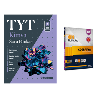 Tudem Yayınları Tyt Kimya Soru Bankası &  Tyt On Numara Coğrafya Soru Bankası - Tudem Yayınları