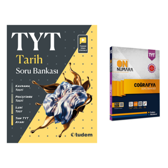 Tudem Yayınları Tyt Tarih Soru Bankası &  Tyt On Numara Coğrafya Soru Bankası - Tudem Yayınları