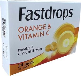 FAST DROPS PASTİL PORTAKAL & C VİTAMİNİ 24 LÜ