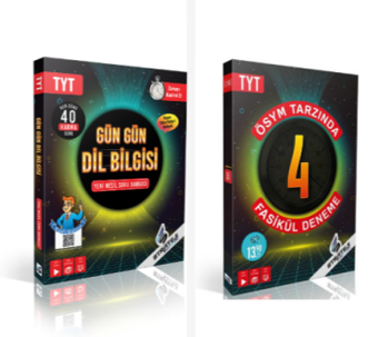 Strateji Tyt Gün Gün Dil Bilgisi Soru Bankası &  Tyt 4 Fasikül Deneme - Strateji Yayınları