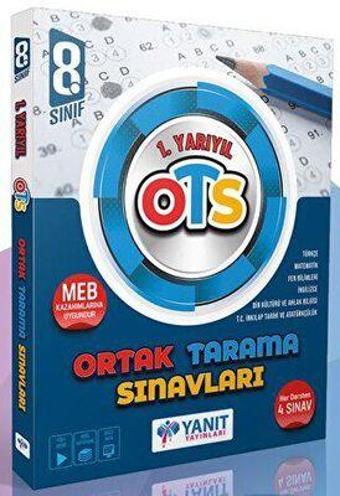 Yanıt Yayınları 8.sınıf  1.yarıyıl Ortak Tarama Sınavları Ots - Yanıt Yayınları