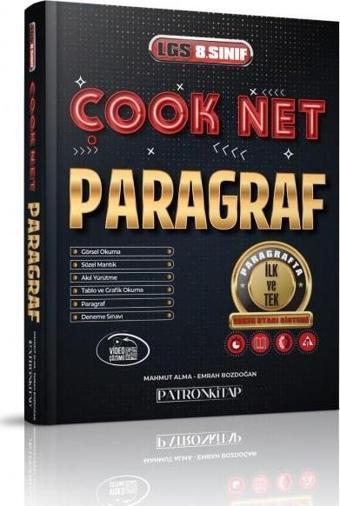 Patron Kitap 8. Sınıf Lgs Çook Net Paragraf Soru Bankası - Koza Yayınları