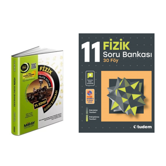 Miray Yayınları 11.sınıf Fizik  & Tudem  11.sınıf Fizik  Soru Bankası - Miray Yayınları