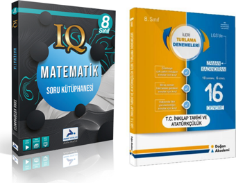 Paraf Yayınları Iq 8.sınıf Matematik & İnkilap Tarihi Ve Atatürkçülük Deneme - Paraf Yayınları
