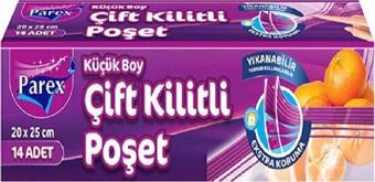 Parex Çift Kilitli Poşet Küçük Boy 14 Adet