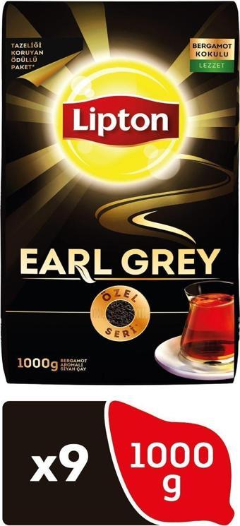 Lipton Earl Grey Dökme Çay 1000 Gr X 9 Paket