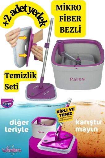 Parex Wondero Temiz Su Ile Kirli Su Ile Ayıran Otomatik Temizlik Seti 1 Adet Yedek Mop