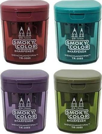 E&D Art Smoky Colors Çift Gözlü Hazneli Kalemtraş - 1 Adet / 3085