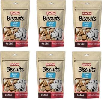 Snacky Biscuits Lower Mix Köpek Bisküvisi 200 Gr. X 6 Adet