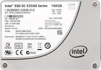 Intel 160GB SSD Dc S3500 Series (SSDSC2BB160G4) 2.5in Sata 6gb/s, 20NM, Mlc SSD