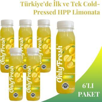 Only Fresh Limonata Taze Soğuk Sıkım (Cold Pressed) 6 Adet 250ml