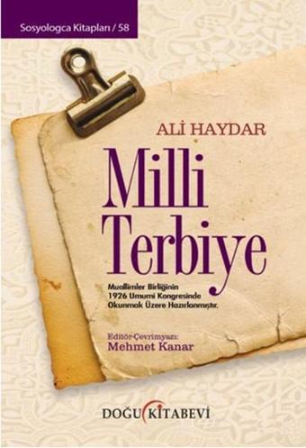 Milli Terbiye - Ali Haydar - Doğu Kitabevi