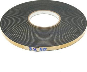Contacall Yapışkan Kapı Pencere Bandı Süngeri Yalıtım Süngeri Eva-3Mmx10Mm-Siyah-10 Metre