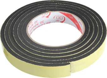 Contacall Kapı Pencere İzolasyon Bandı Yapışkan Sünger 4 mm Kalınlık 25 mm Genişlik 10 Metre Uzunluk / EPDM-4*25