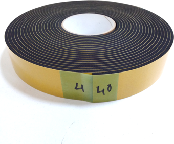 Contacall Kapı Pencere İzolasyon Bandı Yapışkan Sünger 4 mm Kalınlık 40 mm Genişlik 10 Metre Uzunluk / EVA-4*40