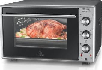 Arzum Cookart Maxi Çift Camlı Fırın 50 lt Inox Ar2002