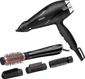 Babyliss 6713DE Shine Pro 2200W Saç Kurutma Makinesi ve AS126E Perfect Finish Hava Üflemeli Saç Şeki