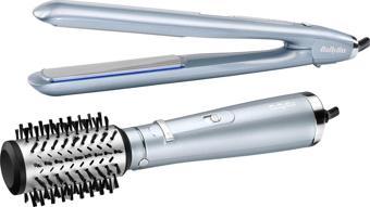 BaByliss Hydro-Fusion ST573E Saç Düzleştirici ve AS773E Döner Başlıklı Saç Şekillendirici Fırça Seti