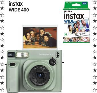 Instax Wide 400 Yeşil Fotoğraf Makinesi ve 10'lu Film