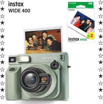 Instax Wide 400 Yeşil Fotoğraf Makinesi ve 20'li Film