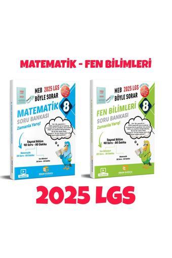 Sinan Kuzucu 2025 LGS 8.sınıf Matematik ve Fen Bilimleri ''2'li Soru Bankası Seti''  - Sinan Kuzucu Yayınları