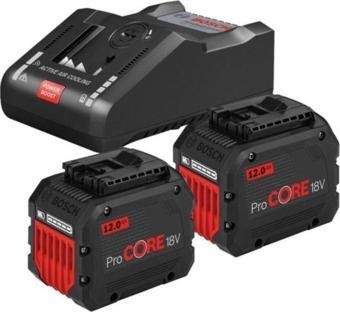 Bosch Procore Akü Başlangıç Seti 2x12 Amper Akü Ve Şarj Aleti