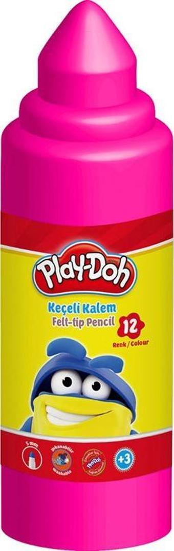 Play-Doh 12 Renk Keçeli Kalem 5 Mm Ke012