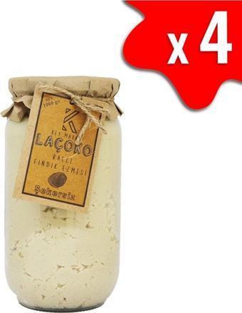 Laçoko 4 Kg Şekersiz, Katkısız, Glutensiz, Doğal Ballı Fındık Ezmesi