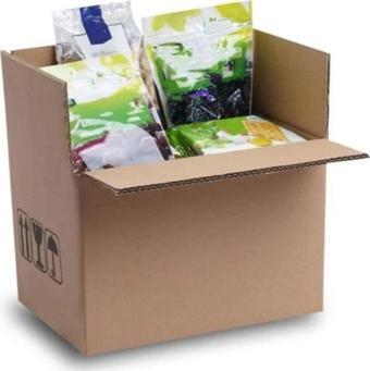 Key Market 30X20X13 Cm Boş Karton Kutu Taşınma Kolisi Toptan A-Box Taşıma Kutu Ambalaj Çift Oluklu Koli 20 Adet