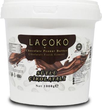 Laçoko 1 Kg Kova Şeker Ilavesiz, Doğal, Çikolatalı Yer Fıstığı Ezmesi (1 Kg)