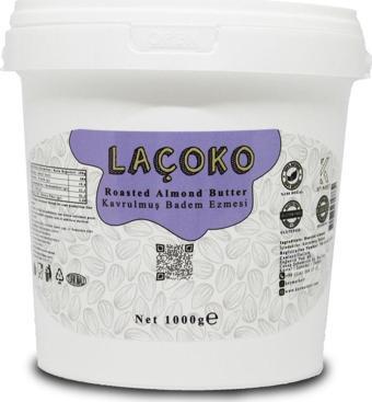 Laçoko 1 Kg Kova Şekersiz, Katkısız, Glutensiz, Doğal Badem Ezmesi 1 Kg