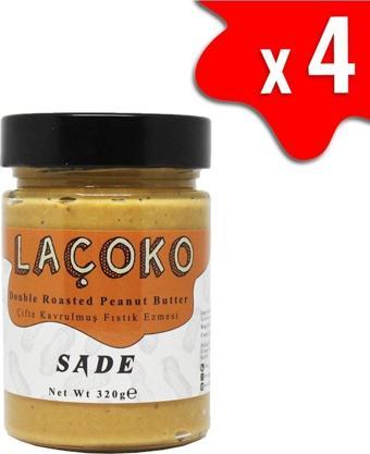 Laçoko 1280 Gram Şekersiz, Katkısız, Glutensiz, Vegan, Doğal Çifte Kavrulmuş Yer Fıstığı Ezmesi