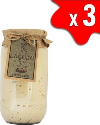 Laçoko 3 Kg Şekersiz, Katkısız, Glutensiz, Doğal Az Kavrulmuş (Çiğ) Ballı Yer Fıstığı Ezmesi