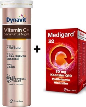 Dynavit Vitamin C+ Sambucus Nigra 20 Efervesan Tablet+Medigard 30 Tablet