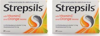 Strepsils Portakal & C Vitamini Aromalı 24 Pastil 2 ADET 