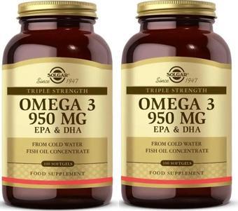 Solgar Omega-3 950 mg 100 Kapsül 2 Adet