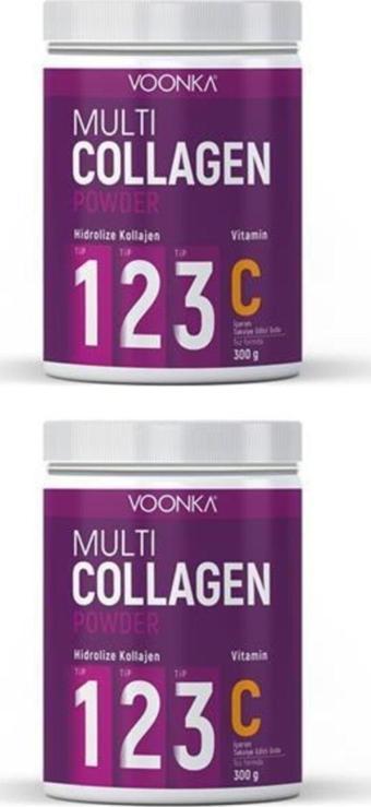 Voonka Multi Collagen Powder 300 Gr 2 Adet