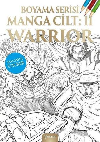 Manga Boyama Cilt 2 - Warrior - Kolektif  - Teras Kitap